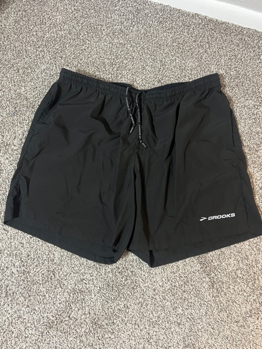 Brooks Black Men's Lightweight Running Shorts